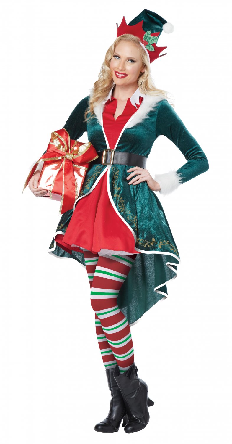 Sexy Christmas Elf Santa Claus Adult Costume Size: X-Small #01553