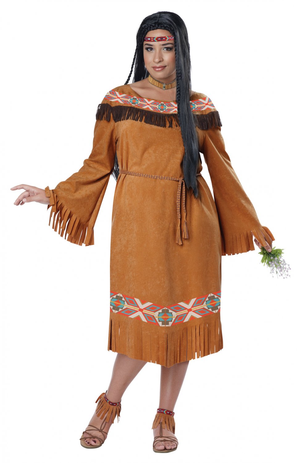 Plus Size: : 1X-Large #01754  Native American Classic Indian Maiden Adult Costume
