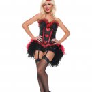 Size: Small #1121S  Burlesque Cabaret Showgirl Adult Costume