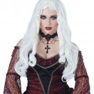 #70814 Conjuring Ghost Demon Vampire Gothique En Blanc Costume Wig