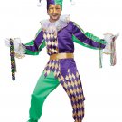 Size: Large #01400 Renaissance Clown Mardi Gras Jester Adult Costume