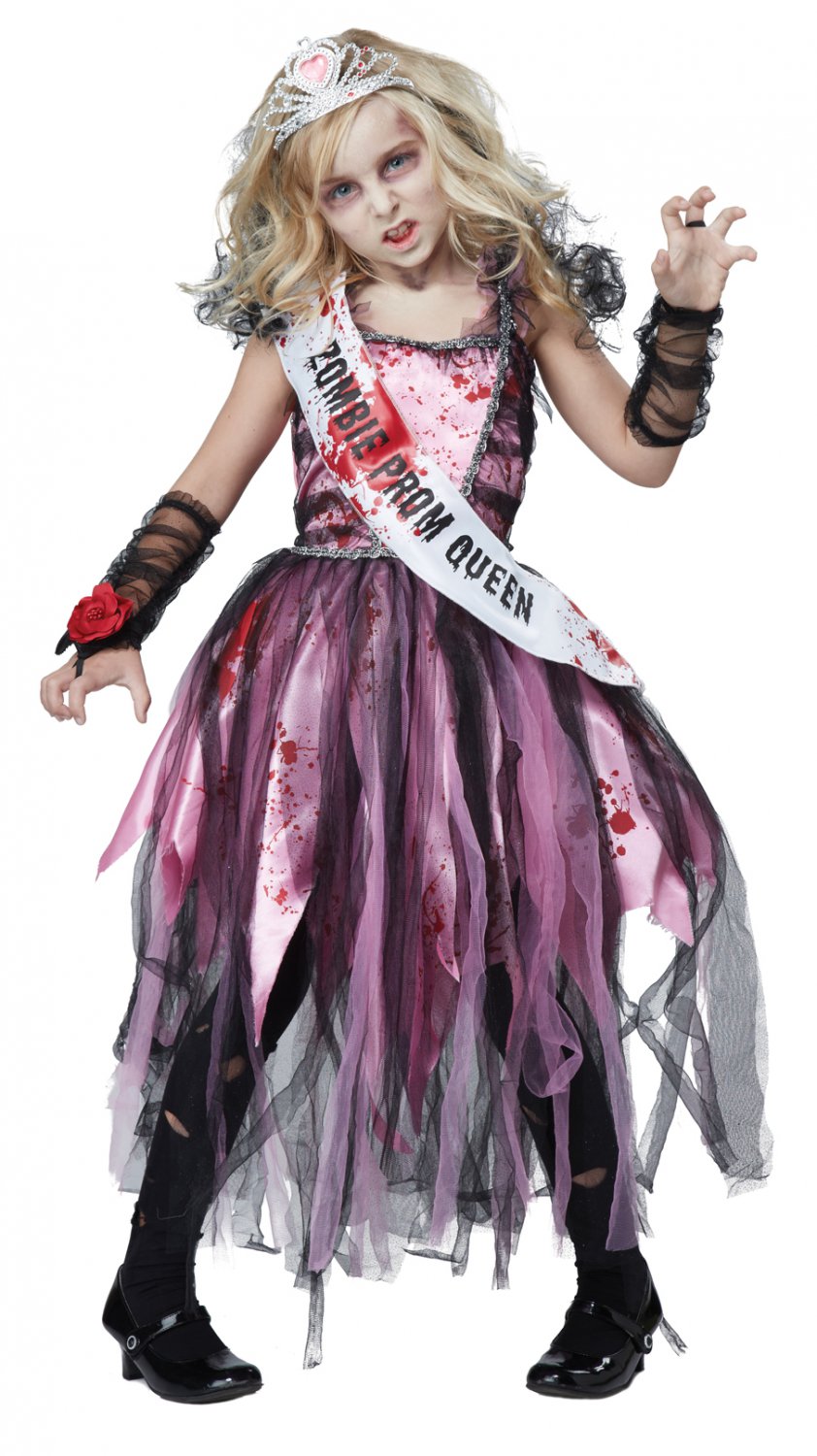 Size X Large 00529 Walking Dead  Zombie  Prom  Queen  Child 