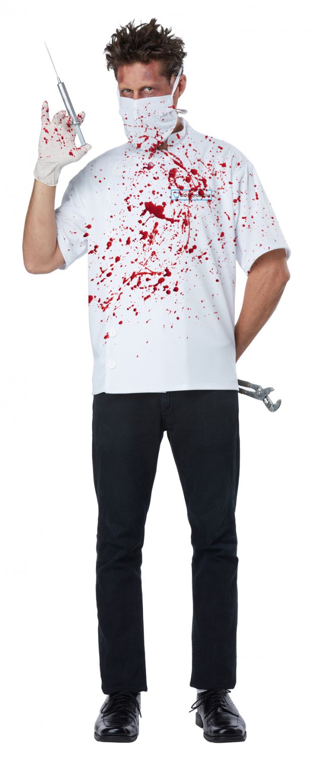 Size: Small/Medium #01394  Zombie Doctor Novocain Nurse Adult Costume