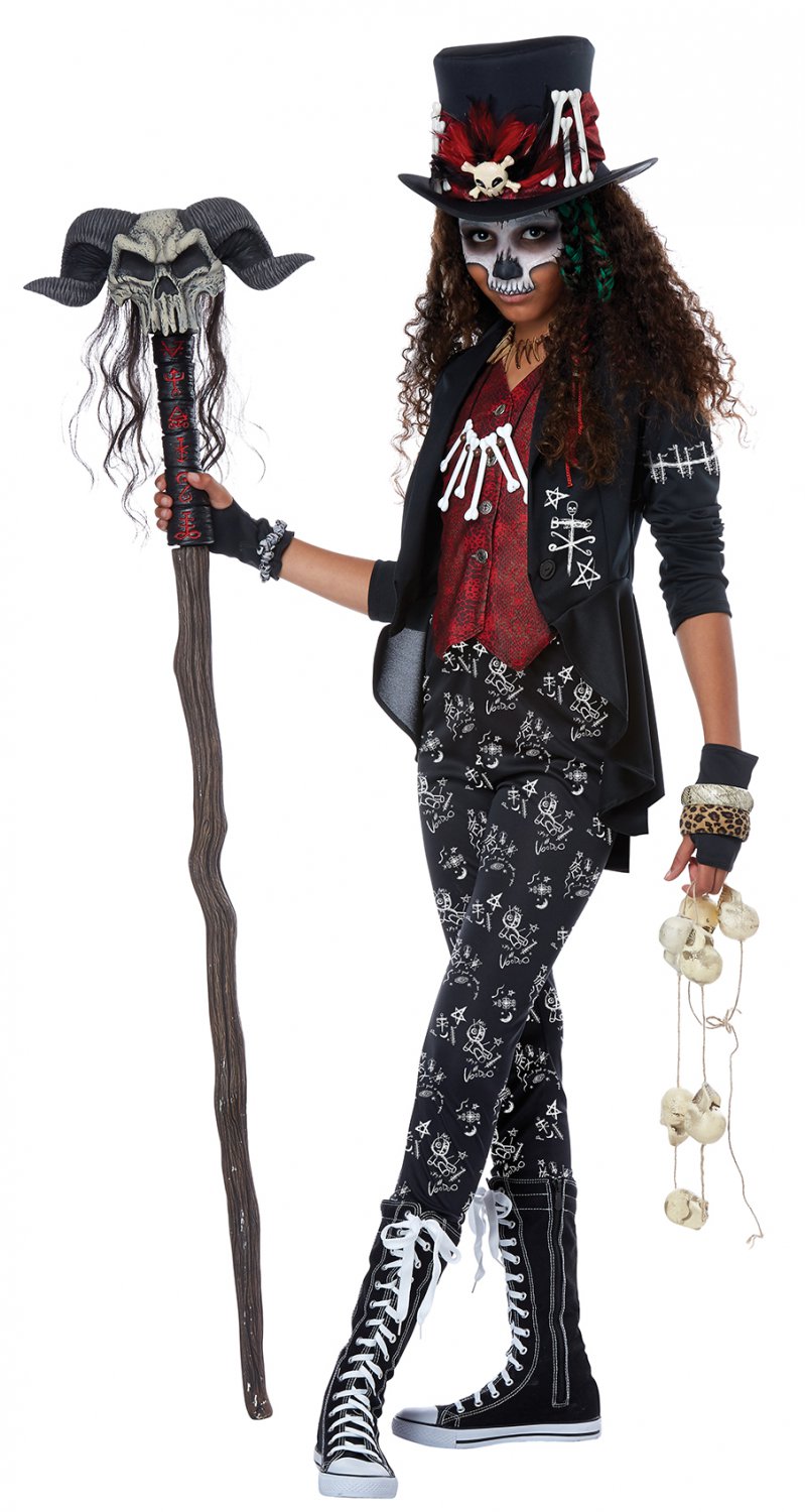 Size: Medium #04096 Mardi Gras Voodoo Charm Witch Doctor Tween Child ...