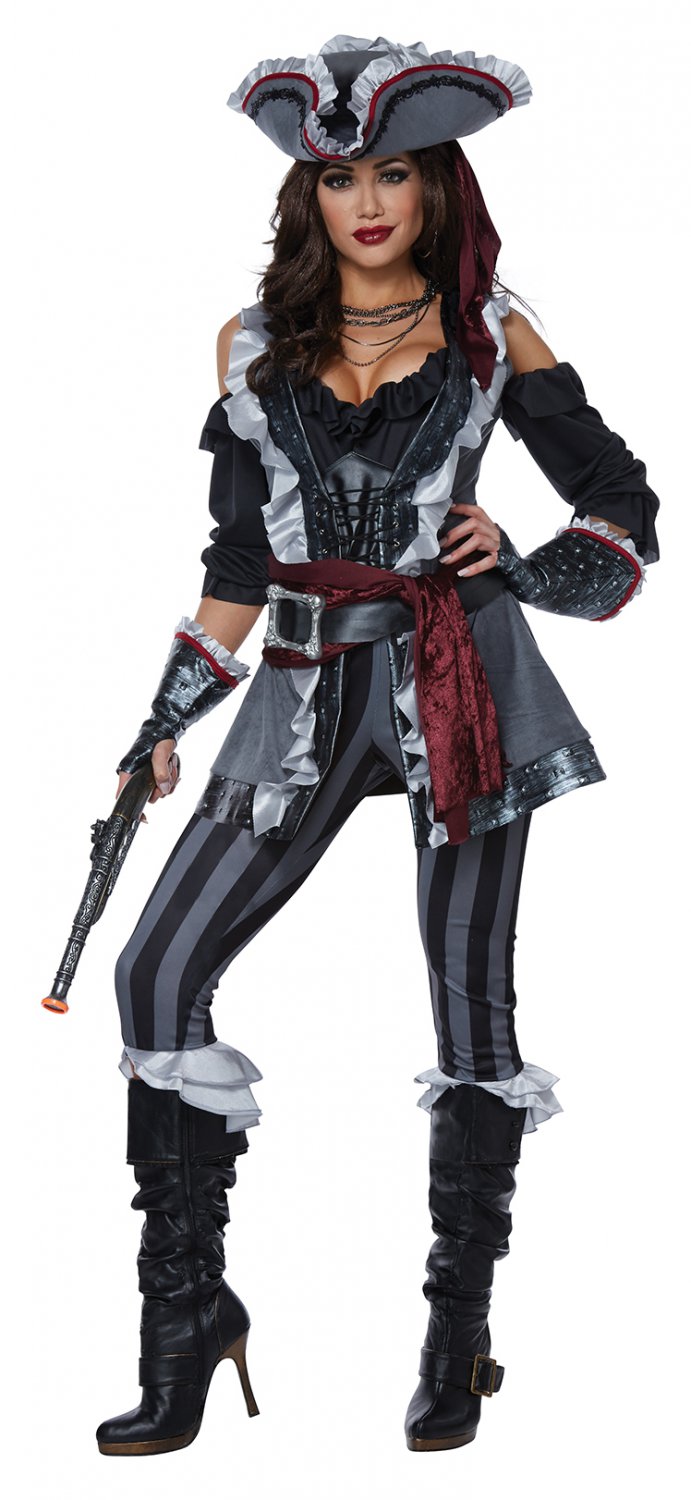 Size: Medium #01482 Buccaneer Sexy Captain Blackheart Pirate Adult Costume