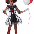 Size: Large #00586 Circus Circus Gothic Creepy Clown Girl Child Costume
