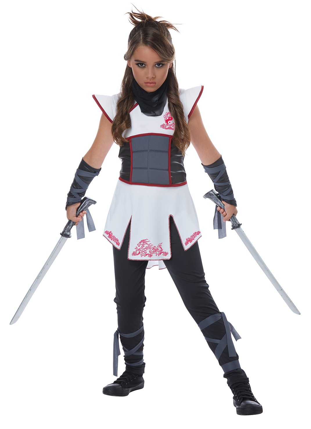 Size Large 00567 Stealth Warrior Samurai Fearless Ninja Girl Child