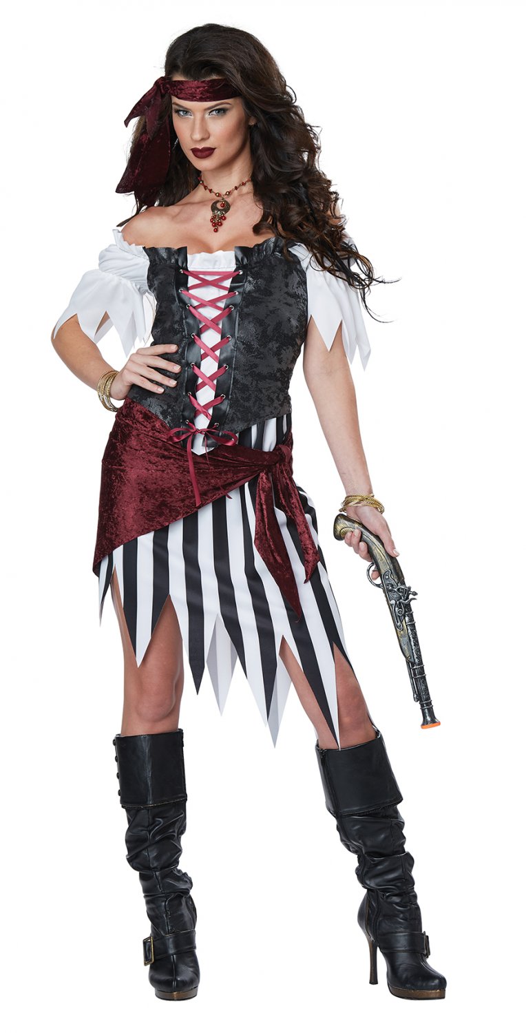Size: Medium #01441 Pirate Beauty Buccaneers Swashbuckler Adult Costume