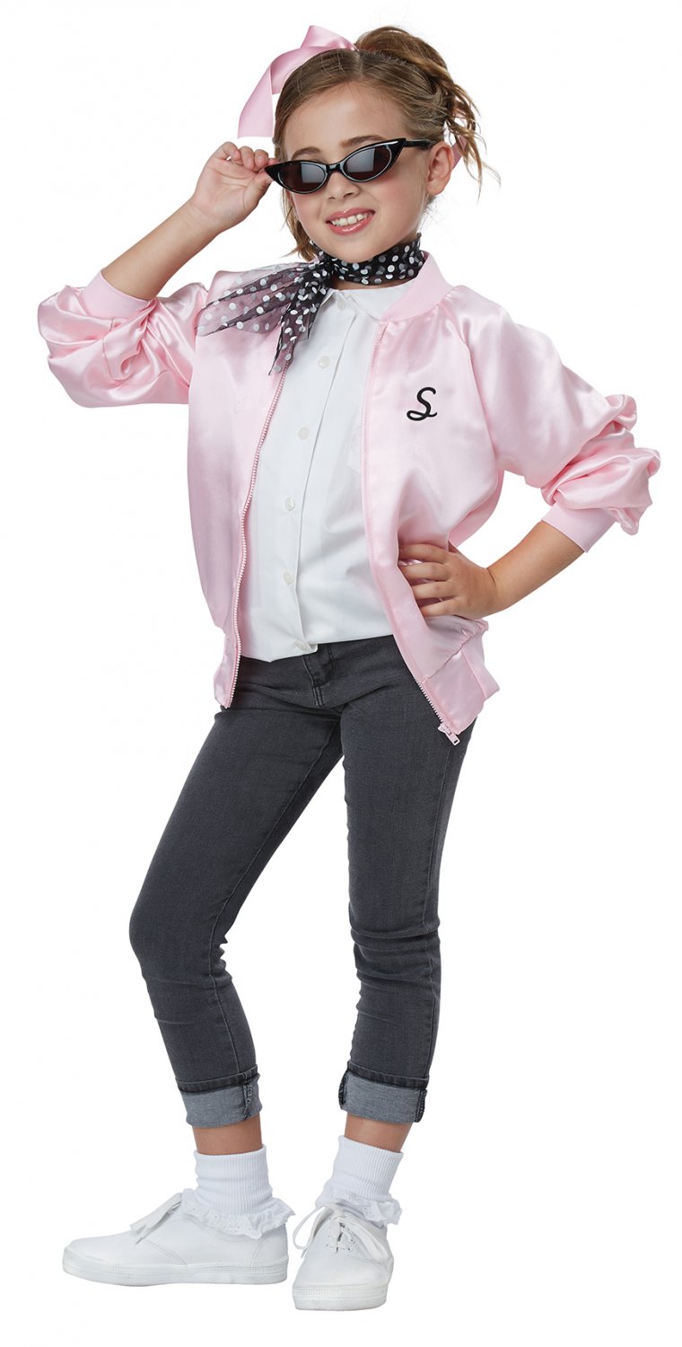 Size XSmall 00617 Grease 50's Satin Varsity Jacket Child Costume