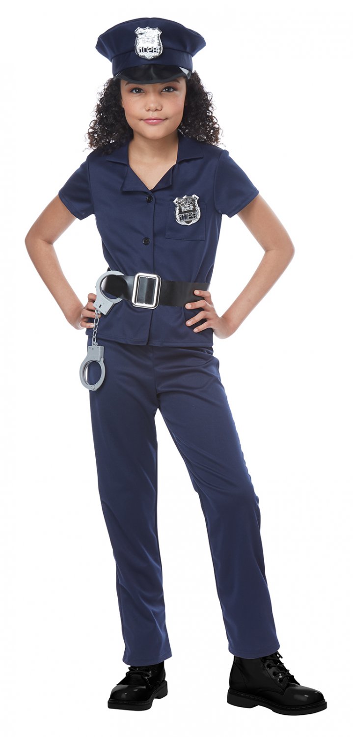 Size: Medium #00545 Cute Cop Sheriff Deputy Police Officer Child Costume