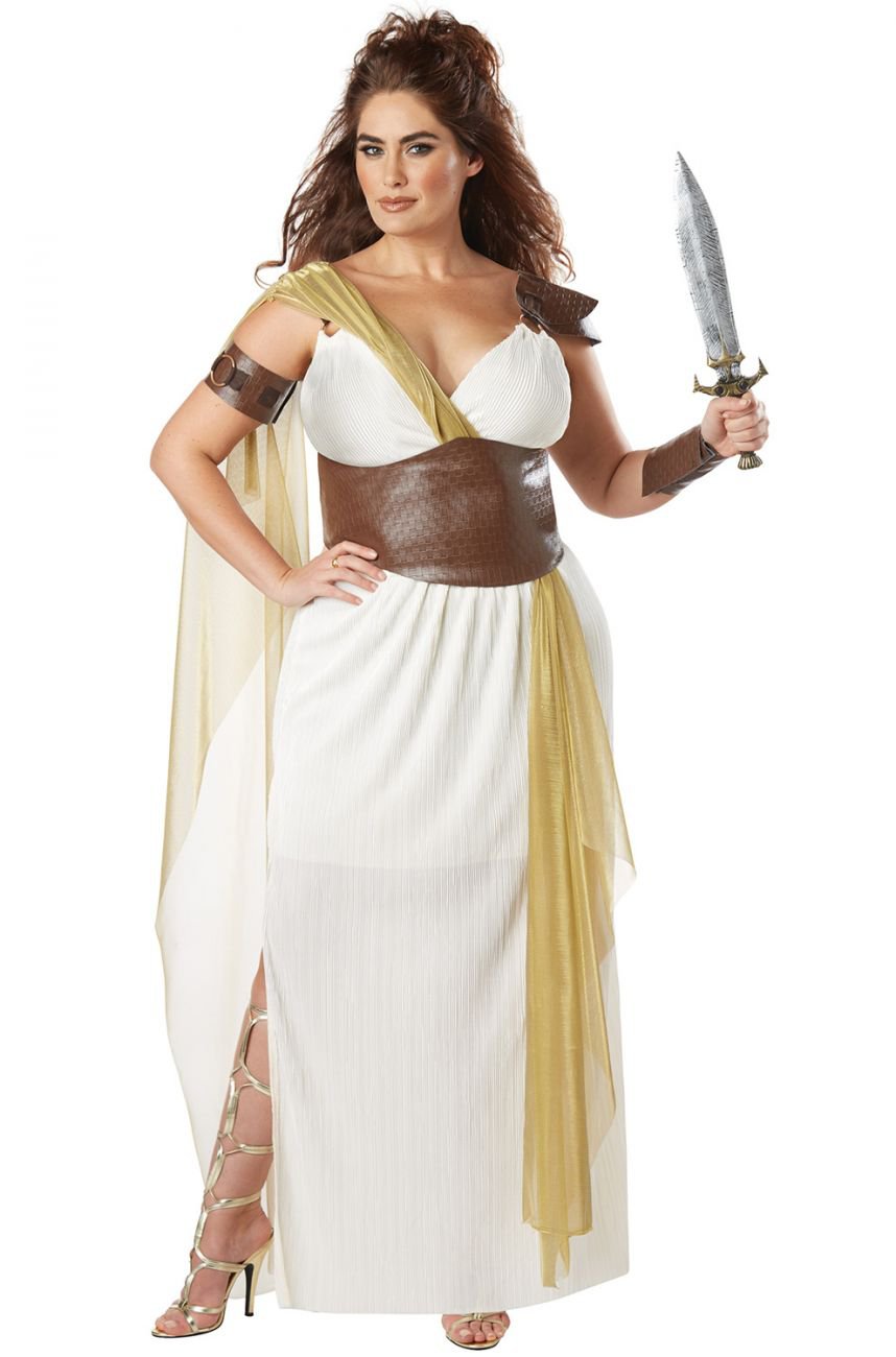 Plus Size: 3X-Large #01776 Trojan Spartan Warrior Queen 300 Greek Goddess Adult Costume