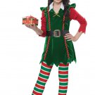 Size: Large #00604  Festive Elf Christmas Santa Claus Workshop Child Costume