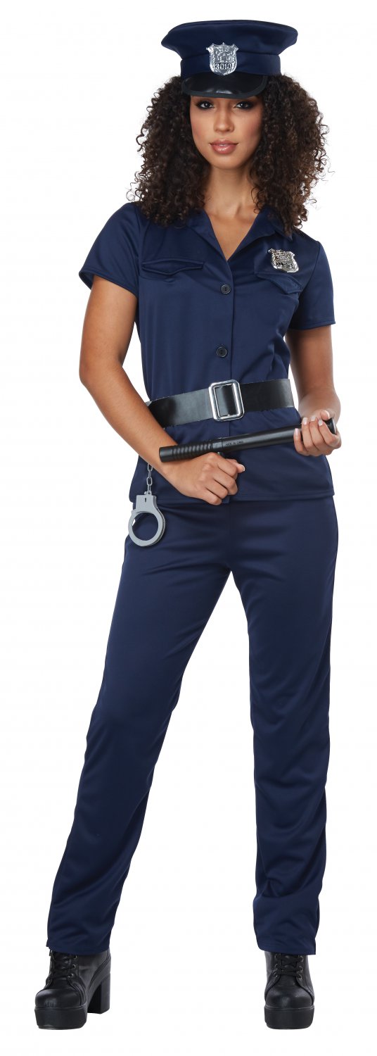 Size: Large #01570 Cop Sheriff Deputy SWAT Police Woman Adult Costume