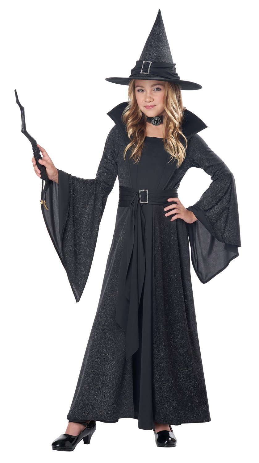 Size: X-Large #00493 Dark Gothic Wicked Moonlight Shimmer Witch Child ...