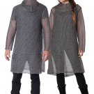 Size: Small/Medium #5220-015 Knight Metallic Knit Chainmail Tunic Adult Costume
