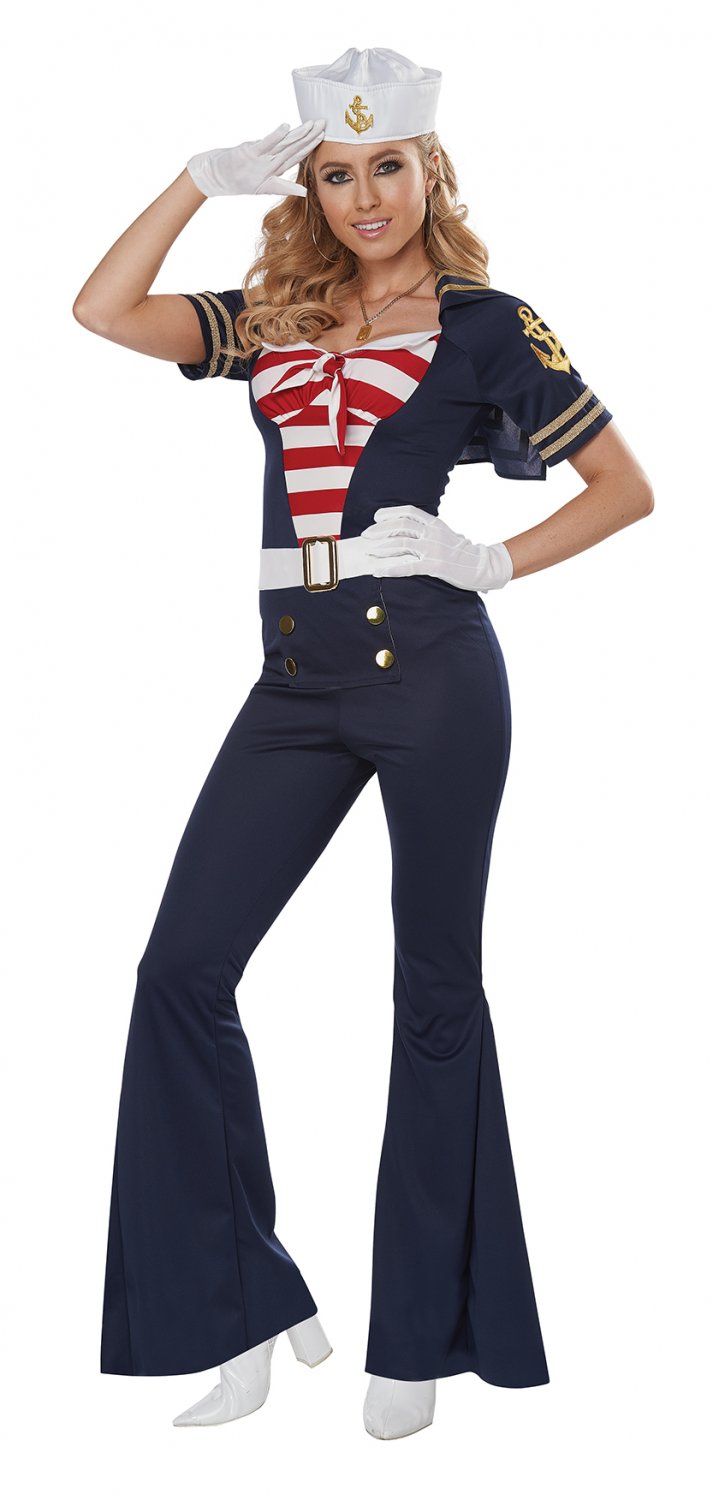 Size: Large #5020-012 Navy Sailor Soldier Military Women Adult Costume