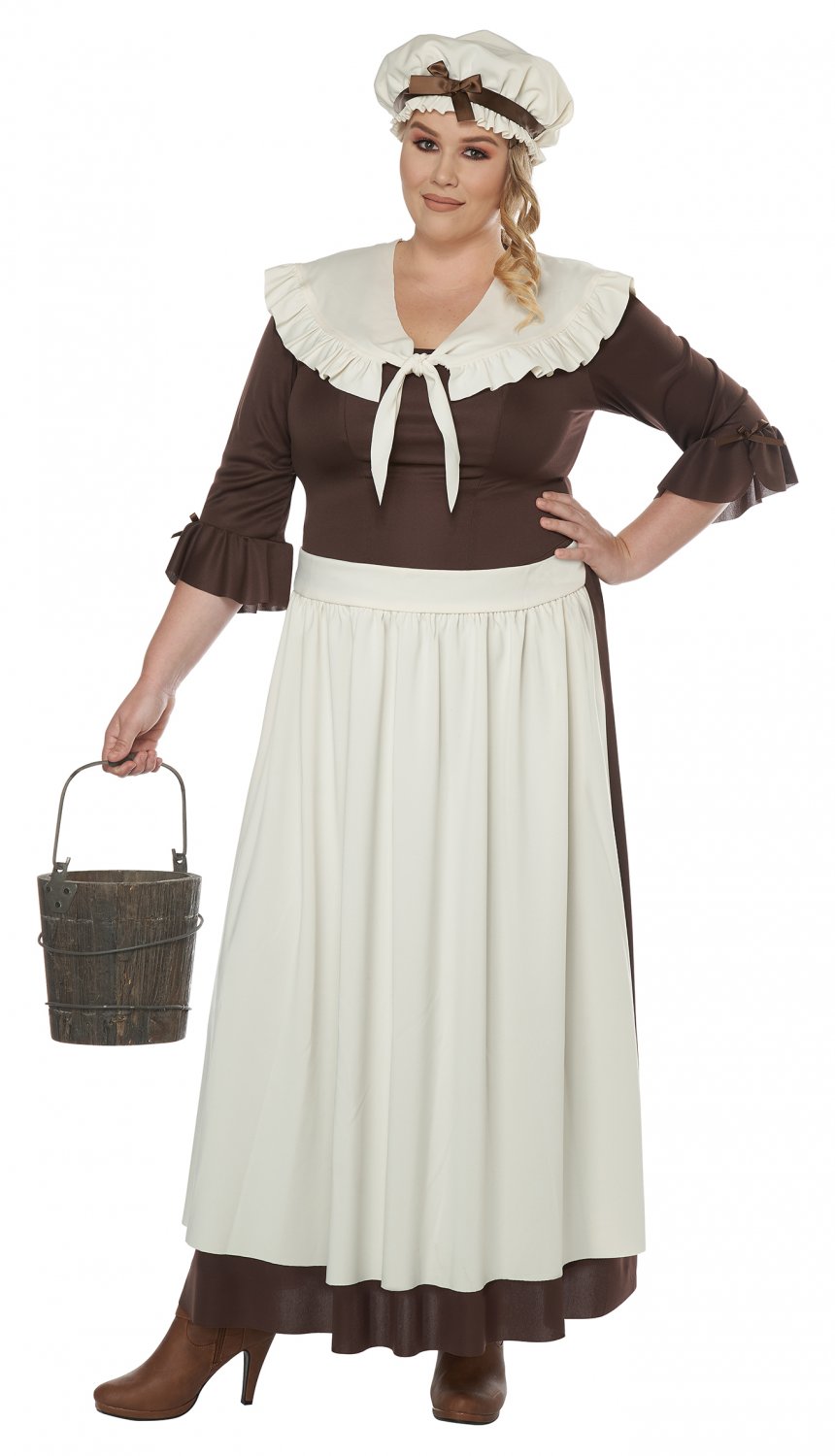 Plus Size 1xl 01752 Colonial Village Pioneer Woman Adult Costume 4699