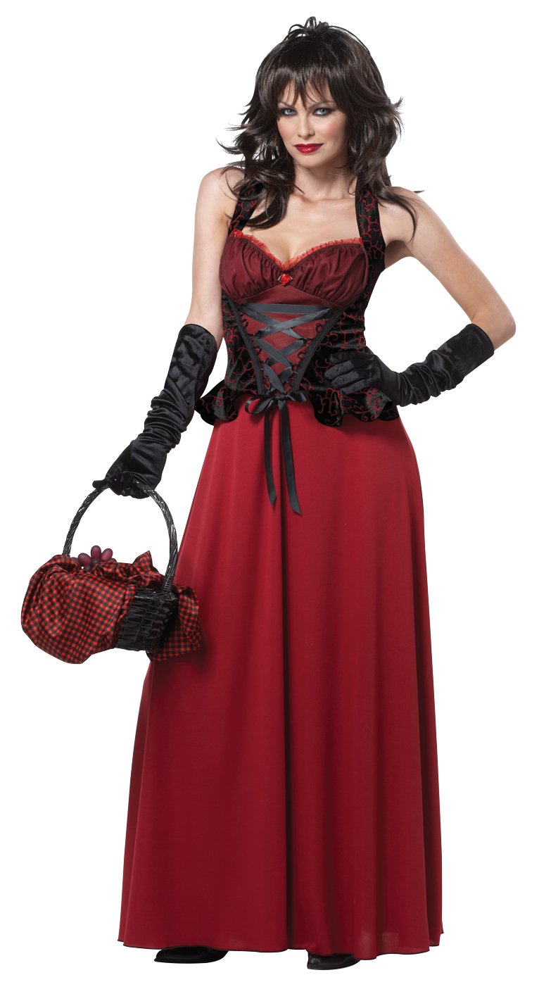Size Large 01185 Dark Red Riding Hood Gothic Adult Costume 8370