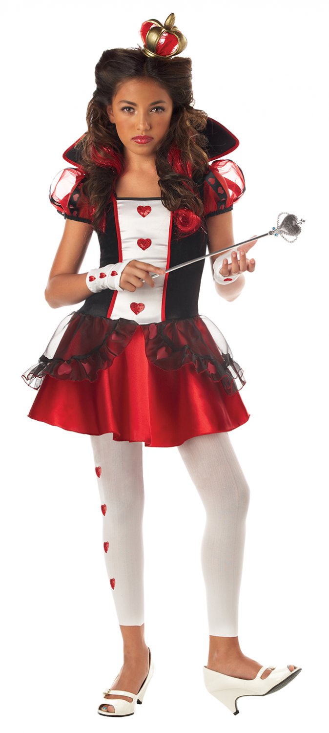 Size: Jr. (11-13) #04036 Alice In Wonderland Queen of Hearts Teen Child Costume