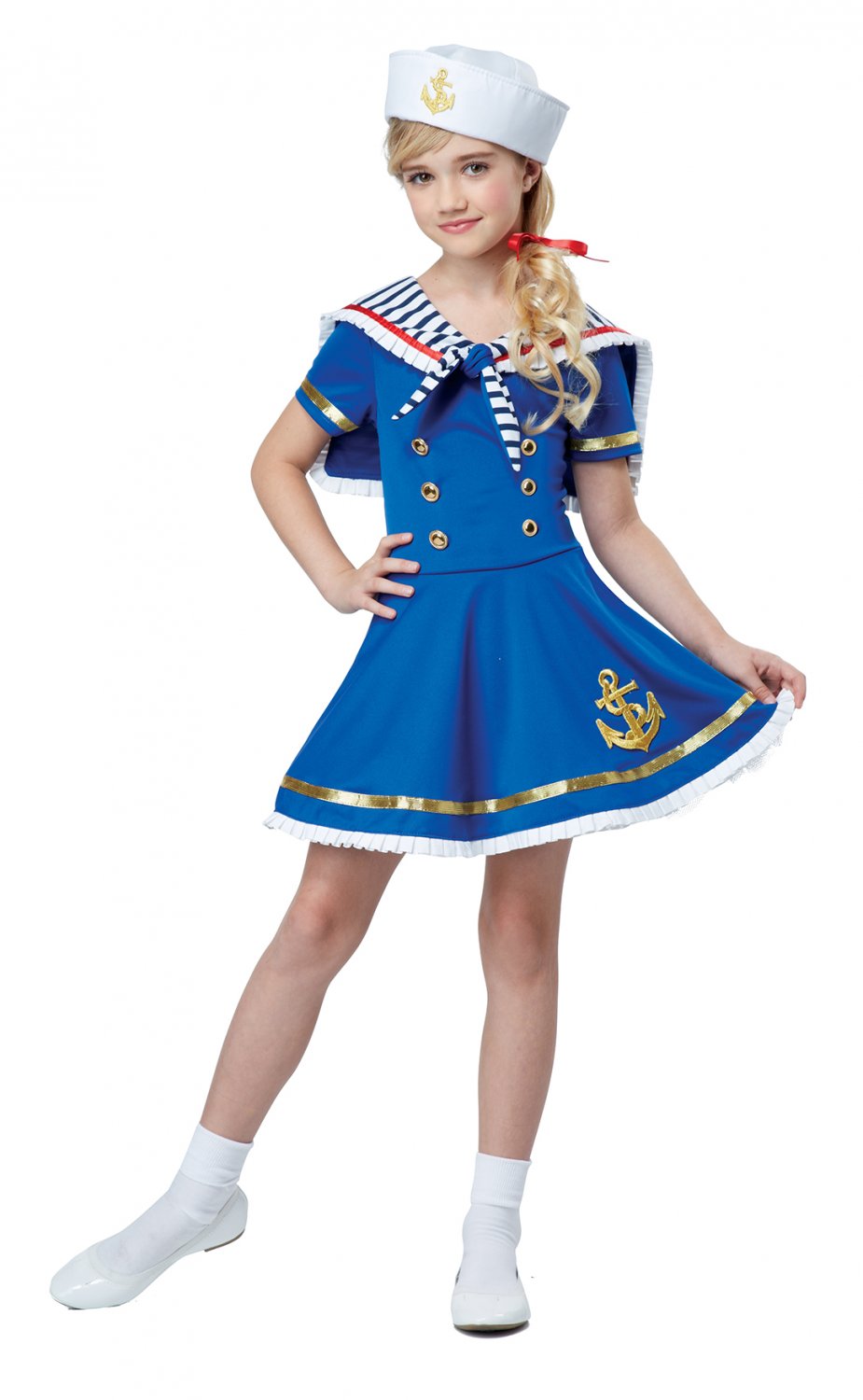 00369 Sunny Sailor Girl Nautical Navy Military Child Costume
