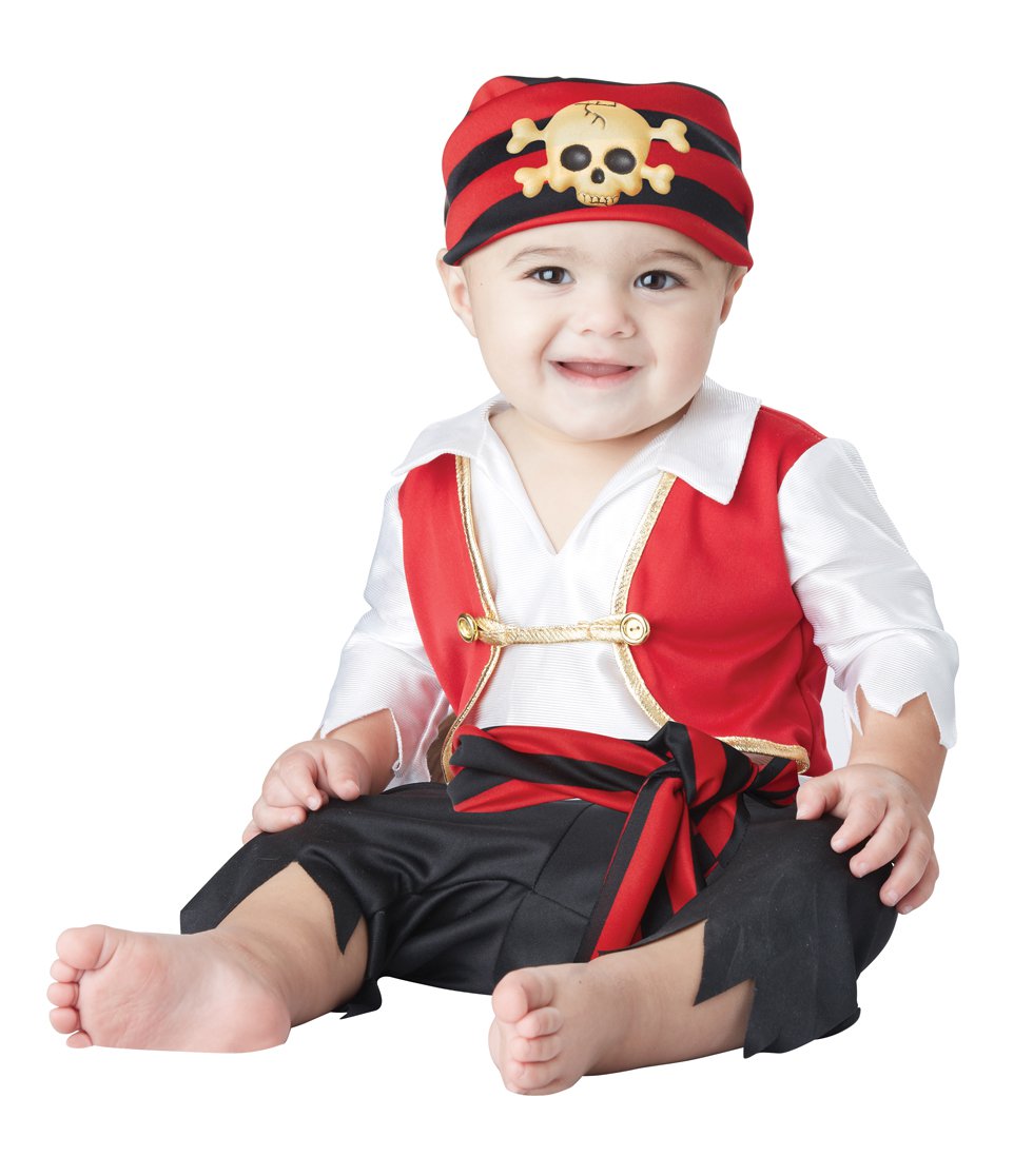 Size: 6-12 Months #10050 Disney Jack Sparrow Buccaneer Pee Wee Pirate Baby Infant Costume