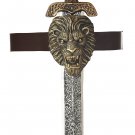 #60322 Roman Sword With Gold Lion Sheath Costume Toy Weapon #60322 Roman Sword With Gold Lion Sheath Costume Toy Weapon