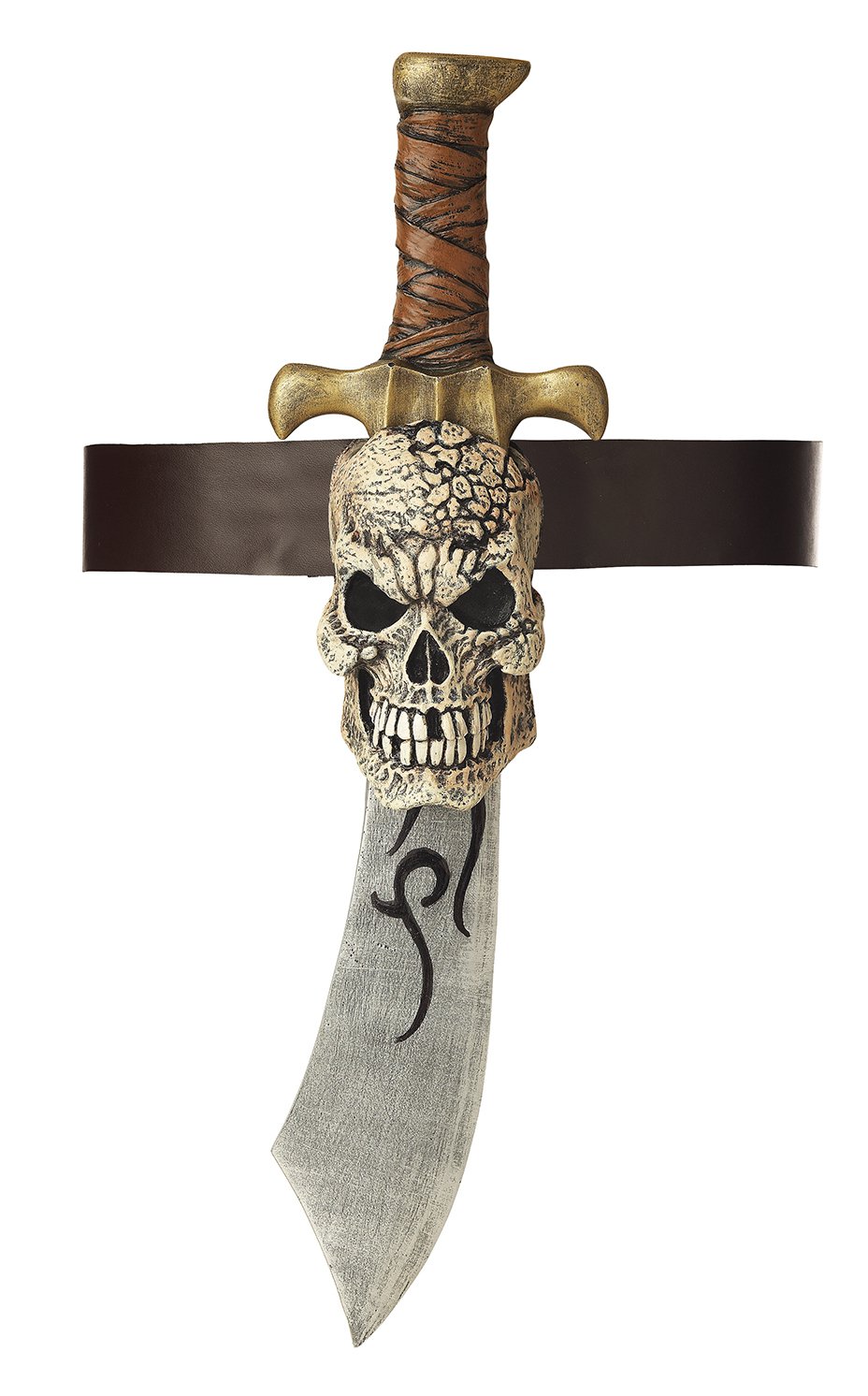 #60324  Pirate Sword & Skull Sheath Costume Toy Weapon