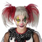 #7020-062  Clown Punk Pigtail  Glow In the Dark Costume Accessory