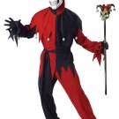 Size:  X-Large #00746 Joker Evil Jester Circus Clown Adult Costume