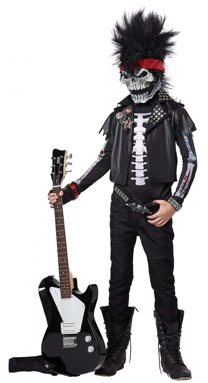 Size: Large #00403  Dead Man Rockin Rock Star Child Costume