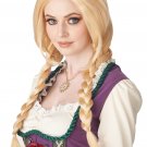 # 7021-207 Disney Princess Frozen Viking Soft Blonde Braids Adult Costume Wig