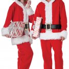 Size: X-Small #5221-176 Santa Claus Christmas Fleece Jumpsuit Adult Costume