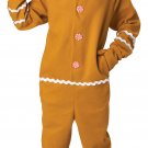 Size: Large #5221-175 Gingerbread Christmas Fleece Jumpsuit Adult Costume