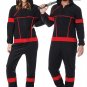 Size: X-Large #5221-172 Ninja Warrior Samurai Fleece Jumpsuit Adult Costume