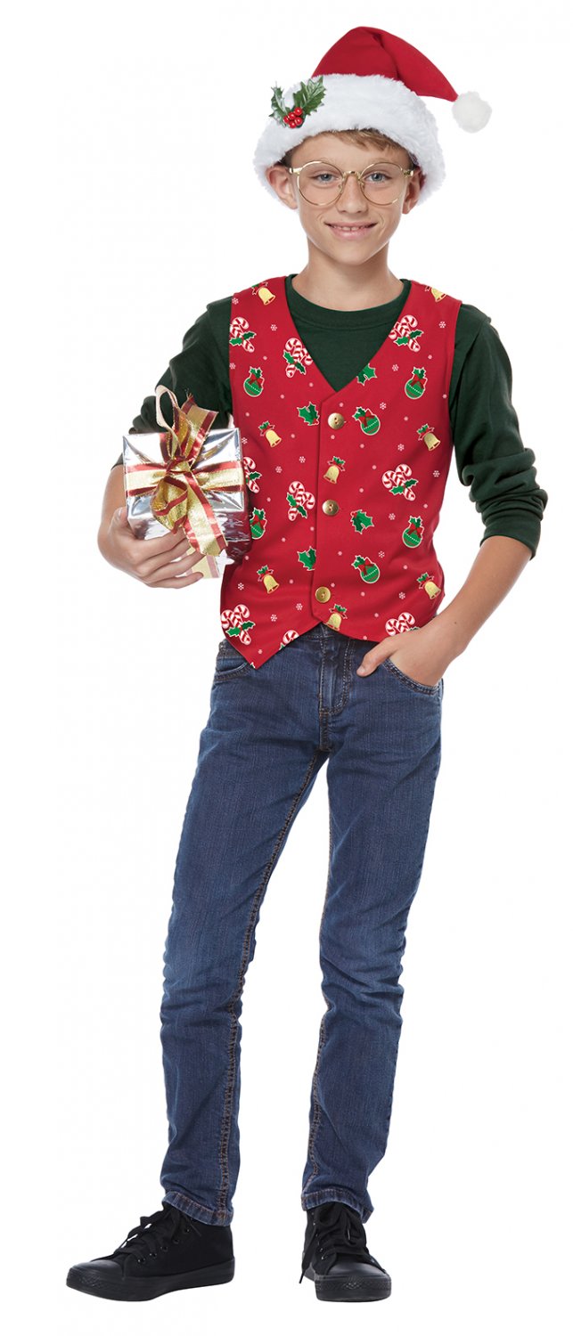 Size: X-Large #00546 Holiday Christmas Vest Child Costume