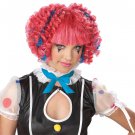 #70076 Circus Clown Sassy Spirals  Adult Costume Wig