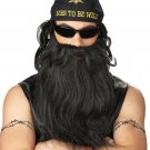 Biker Beard & Moustache Adult Costume Wig #70491