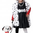 2022-026 Disney Dalmatian Cruella de Vil  Toddler Child Costume