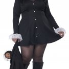 8022-091 Wednesday Gothic Mini Dress Wizard Adult Costume