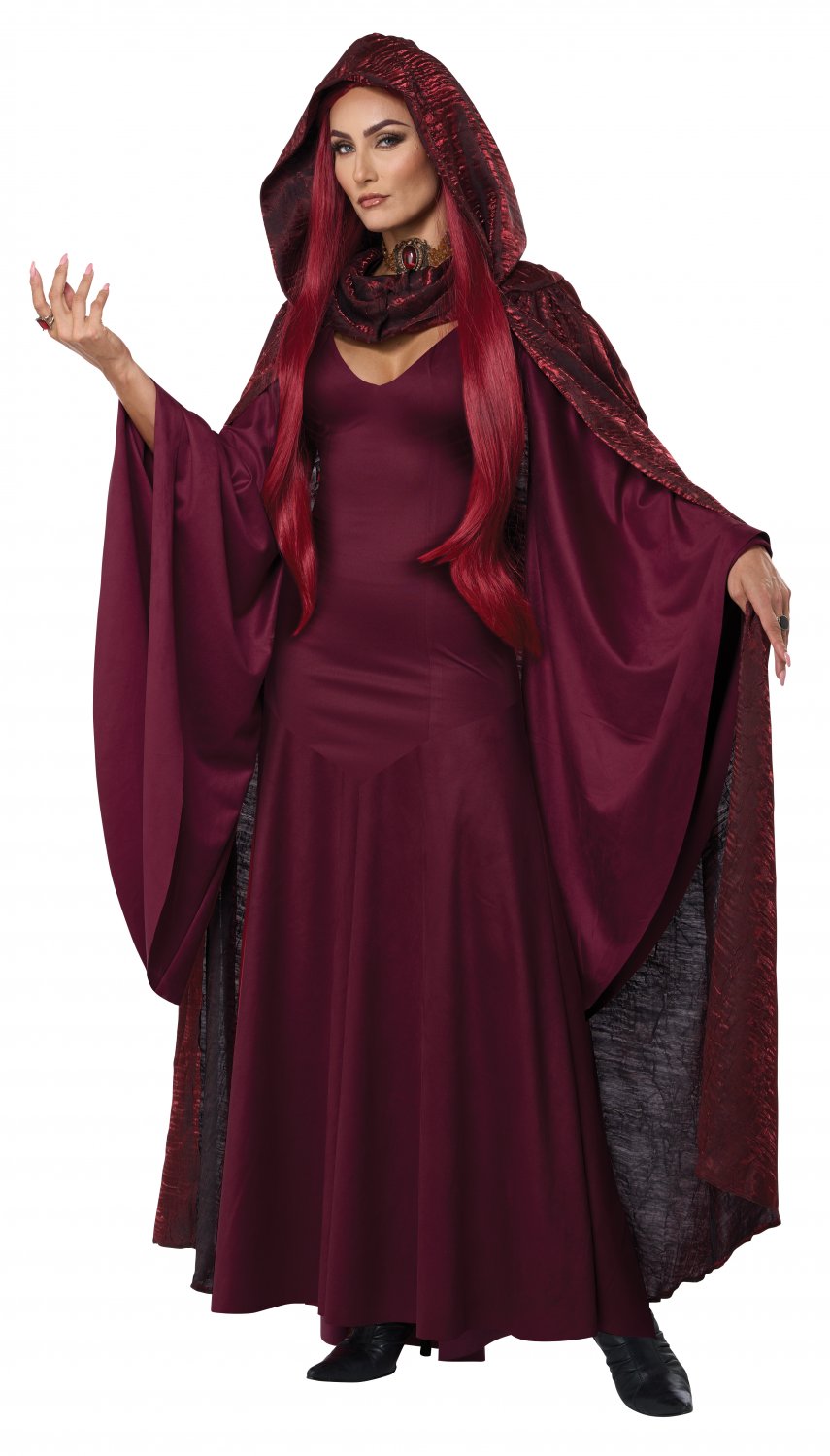 5023-058 Gothic Monk The Red Witch Sorcerer Fantasy Adult Costume