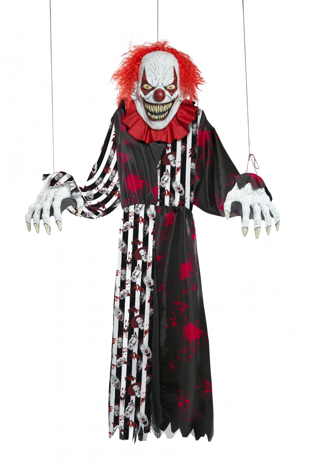 5123-090 Towering Terror Clown Joker IT Halloween Wearable Prop Costume