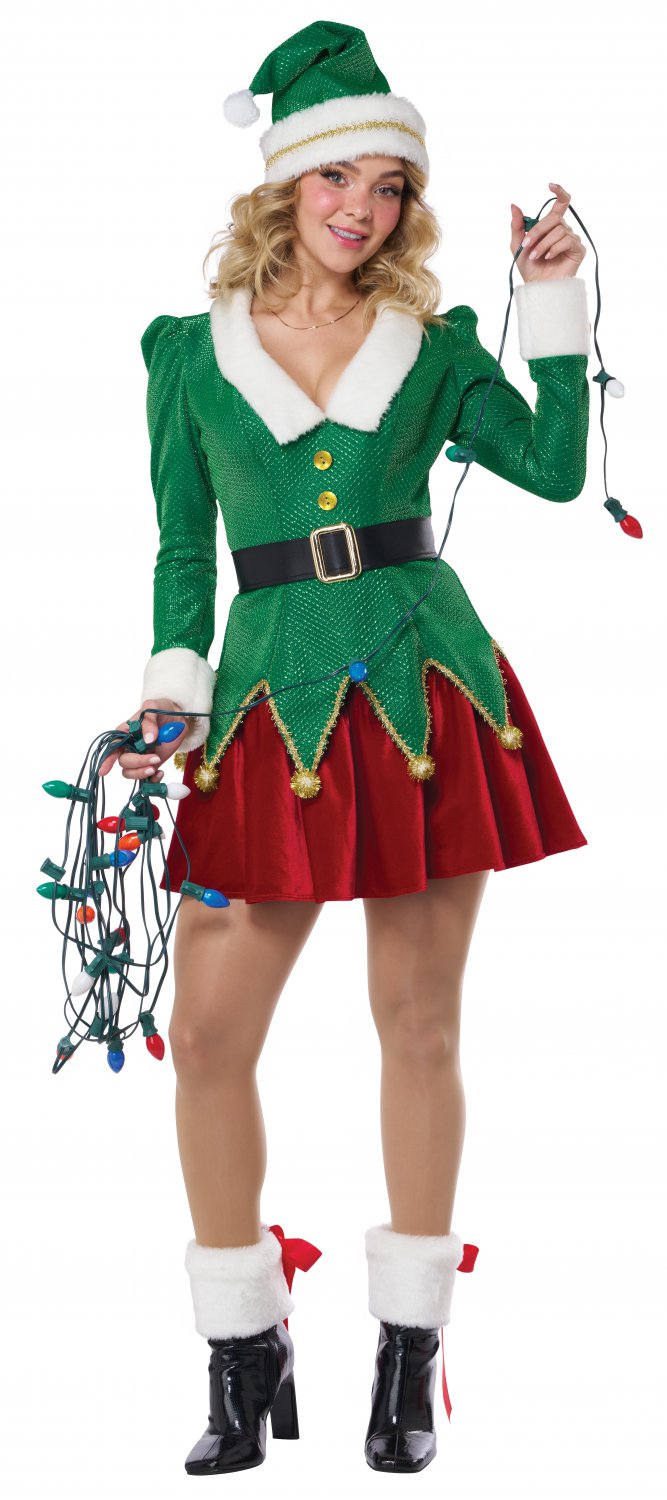 5024-007 Christmas Holiday Very Merry Elf Adult Costume