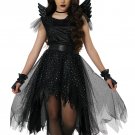 3025-085 Dark and Dazzling Angel Gothic Child Costume Size: Medium 3025-085 Dark and Dazzling Angel Gothic Child Costume Size: Medium