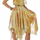 5025-070 Gold Mirror Ball 70's Disco Dress Adult Costume Size: Small 5025-070 Gold Mirror Ball 70's Disco Dress Adult Costume Size: Small