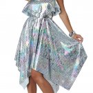 5025-071   Silver Mirror Ball 70's Disco Dress Adult Costume Size: Small