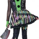 3024-015 Psycho Crazy Carnival Clown Jester Child Costume 3024-015 Psycho Crazy Carnival Clown Jester Child Costume