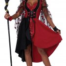 5025-137 Alice in Wonderland Red Queen Cosplay Adult Costume Size: Small
