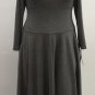 $80 new k studio a line drop neck gray knit dress- sz 10