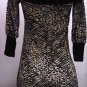NEW ZEBRA OFF SHOULDER soft knit MINI SWEATER DRESS-SMALL