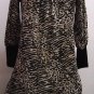 NEW ZEBRA OFF SHOULDER MINI SWEATER DRESS-SMALL